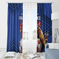 France 2024 Football Window Curtain Allez Les Bleus - Wonder Print Shop