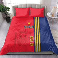 Spain 2024 Football Bedding Set La Roja Go Champions - Wonder Print Shop