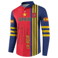 Custom Spain 2024 Football Button Sweatshirt La Roja Go Champions - Wonder Print Shop
