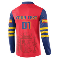 Custom Spain 2024 Football Button Sweatshirt La Roja Go Champions - Wonder Print Shop