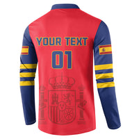 Custom Spain 2024 Football Button Sweatshirt La Roja Go Champions - Wonder Print Shop