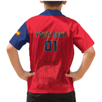 Custom Spain 2024 Football Family Matching Mermaid Dress and Hawaiian Shirt La Roja Go Champions - Wonder Print Shop