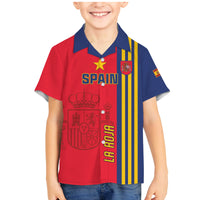 Custom Spain 2024 Football Family Matching Mermaid Dress and Hawaiian Shirt La Roja Go Champions - Wonder Print Shop