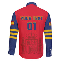 Custom Spain 2024 Football Family Matching Short Sleeve Bodycon Dress and Hawaiian Shirt La Roja Go Champions - Wonder Print Shop