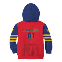Custom Spain 2024 Football Kid Hoodie La Roja Go Champions - Wonder Print Shop