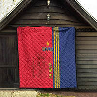 Spain 2024 Football Quilt La Roja Go Champions - Wonder Print Shop