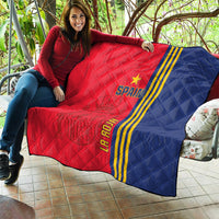 Spain 2024 Football Quilt La Roja Go Champions - Wonder Print Shop