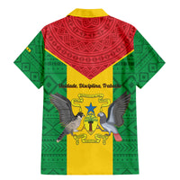 Sao Tome and Principe Independence Day Family Matching Mermaid Dress and Hawaiian Shirt Coat Of Arms Mix African Pattern - Wonder Print Shop