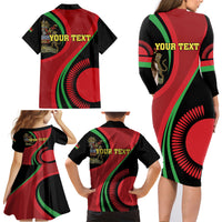 Malawi Independence Day Family Matching Long Sleeve Bodycon Dress and Hawaiian Shirt Unity and Freedom - Wonder Print Shop