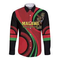 Malawi Independence Day Long Sleeve Button Shirt Unity and Freedom - Wonder Print Shop