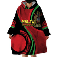 Malawi Independence Day Wearable Blanket Hoodie Unity and Freedom - Wonder Print Shop