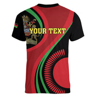 Malawi Independence Day Women V-Neck T-Shirt Unity and Freedom - Wonder Print Shop