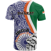 India Independence Day T Shirt Indian Paisley Pattern - Wonder Print Shop