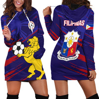 Philippines Football Hoodie Dress Filipinas Lion Sporty Style - Wonder Print Shop