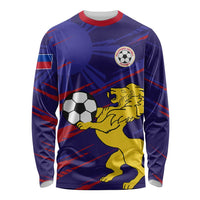 Philippines Football Long Sleeve Shirt Filipinas Lion Sporty Style LT01