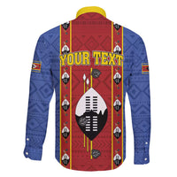 Eswatini African Pattern Family Matching Mermaid Dress and Hawaiian Shirt Swaziland Shield Siyinqaba - Wonder Print Shop