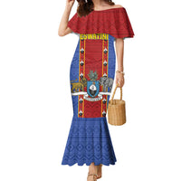 Eswatini African Pattern Family Matching Mermaid Dress and Hawaiian Shirt Swaziland Shield Siyinqaba - Wonder Print Shop