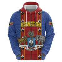 Eswatini African Pattern Hoodie Swaziland Shield Siyinqaba - Wonder Print Shop