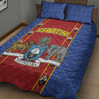 Eswatini African Pattern Quilt Bed Set Swaziland Shield Siyinqaba - Wonder Print Shop