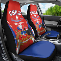 Chile Independence Day Car Seat Cover September 18 Por la razon o la fuerza - Wonder Print Shop