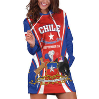 Chile Independence Day Hoodie Dress September 18 Por la razon o la fuerza - Wonder Print Shop