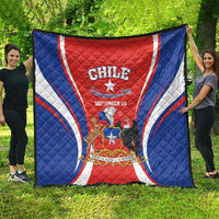 Chile Independence Day Quilt September 18 Por la razon o la fuerza - Wonder Print Shop