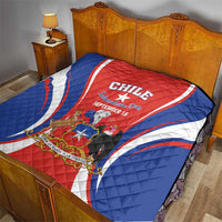 Chile Independence Day Quilt September 18 Por la razon o la fuerza - Wonder Print Shop