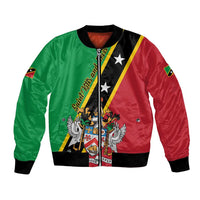 Saint Kitts and Nevis Bomber Jacket Country Above Self - Wonder Print Shop