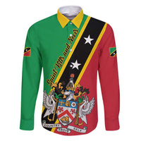 Saint Kitts and Nevis Family Matching Tank Maxi Dress and Hawaiian Shirt Country Above Self - Wonder Print Shop