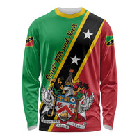 Saint Kitts and Nevis Long Sleeve Shirt Country Above Self - Wonder Print Shop