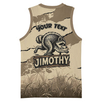 Personalized Jimothy the Raccoon Basketball Jersey Midnight Snack Patrol
