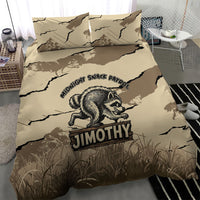 Jimothy the Raccoon Bedding Set Midnight Snack Patrol