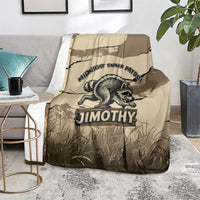 Jimothy the Raccoon Blanket Midnight Snack Patrol