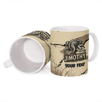 Personalized Jimothy the Raccoon Ceramic Mug Midnight Snack Patrol