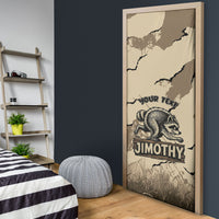 Personalized Jimothy the Raccoon Door Cover Midnight Snack Patrol