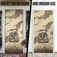 Personalized Jimothy the Raccoon Door Cover Midnight Snack Patrol