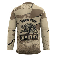 Personalized Jimothy the Raccoon Hockey Jersey Midnight Snack Patrol