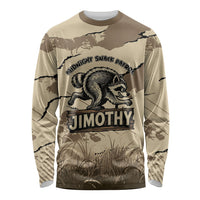 Personalized Jimothy the Raccoon Long Sleeve Shirt Midnight Snack Patrol