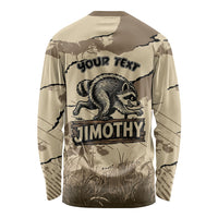 Personalized Jimothy the Raccoon Long Sleeve Shirt Midnight Snack Patrol
