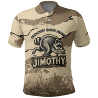Personalized Jimothy the Raccoon Polo Shirt Midnight Snack Patrol