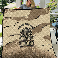 Jimothy the Raccoon Quilt Midnight Snack Patrol