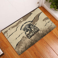 Jimothy the Raccoon Rubber Doormat Midnight Snack Patrol
