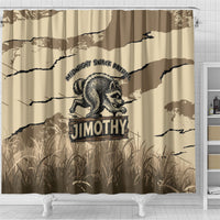 Jimothy the Raccoon Shower Curtain Midnight Snack Patrol