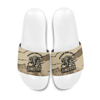 Jimothy the Raccoon Slide Sandals Midnight Snack Patrol