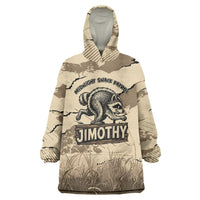 Personalized Jimothy the Raccoon Wearable Blanket Hoodie Midnight Snack Patrol