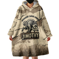 Personalized Jimothy the Raccoon Wearable Blanket Hoodie Midnight Snack Patrol