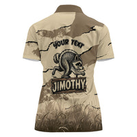 Personalized Jimothy the Raccoon Women Polo Shirt Midnight Snack Patrol