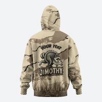 Personalized Jimothy the Raccoon Zip Hoodie Midnight Snack Patrol