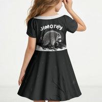 Personalized Jimothy Raccoon Seattle 2026 Kid Short Sleeve Dress Lord Of The Alley Master Of The Night