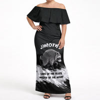 Personalized Jimothy Raccoon Seattle 2026 Off Shoulder Maxi Dress Lord Of The Alley Master Of The Night